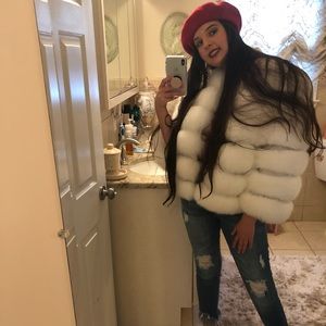 Faux fur coat